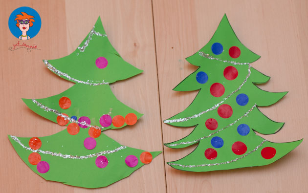 snor petticoat Fruitig Kerstboom 2 - knutselen - Juf Jannie leren met kinderen